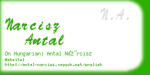 narcisz antal business card